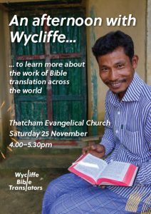 An afternoon with Wycliffe Bible Translators @ Thatcham Parish Hall | Thatcham | United Kingdom